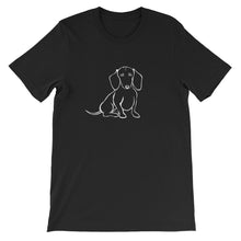 Load image into Gallery viewer, Dachshund Love - Unisex/Men's T-shirt - WeeShopyDog