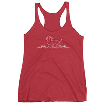 Load image into Gallery viewer, Dachshund Grass - Women's Tank Top - WeeShopyDog