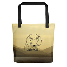 Load image into Gallery viewer, Dachshund Paw Desert - Color Tote Bag - WeeShopyDog
