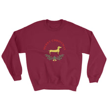 Load image into Gallery viewer, Dachshund Merry Christmas II - Sweatshirt - WeeShopyDog