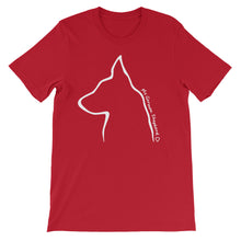 Load image into Gallery viewer, My German Shepherd Outline - Unisex/Men's T-shirt - WeeShopyDog