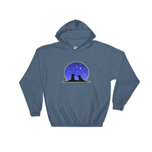 Load image into Gallery viewer, Dachshund Night Love - Hooded Sweatshirt - WeeShopyDog