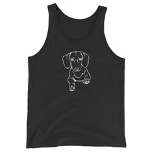 Load image into Gallery viewer, Dachshund Play - Unisex/Men's Tank Top - WeeShopyDog
