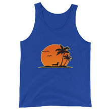 Load image into Gallery viewer, Dachshund Palm Tree - Unisex/Men's Tank Top - WeeShopyDog