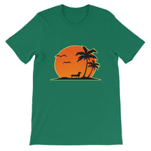 Load image into Gallery viewer, Dachshund Palm Tree - Unisex/Men&#39;s T-shirt - WeeShopyDog
