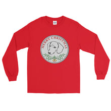 Load image into Gallery viewer, Dachshund Merry Christmas - Long Sleeve T-Shirt - WeeShopyDog