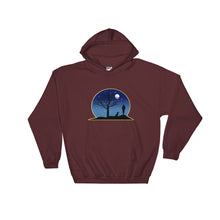 Load image into Gallery viewer, Dachshund Moon - Hooded Sweatshirt - WeeShopyDog