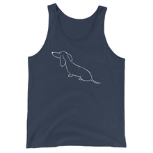 Load image into Gallery viewer, Dachshund View - Unisex/Men's Tank Top - WeeShopyDog