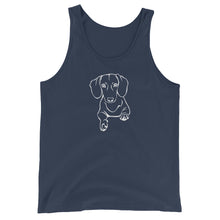 Load image into Gallery viewer, Dachshund Play - Unisex/Men's Tank Top - WeeShopyDog