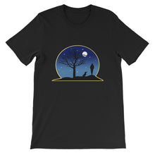 Load image into Gallery viewer, Dachshund Moon - Unisex/Men's T-shirt - WeeShopyDog