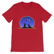 Load image into Gallery viewer, Dachshund Night Love - Unisex/Men's T-shirt - WeeShopyDog