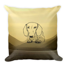 Load image into Gallery viewer, Dachshund Paw Desert - Square Pillow - WeeShopyDog