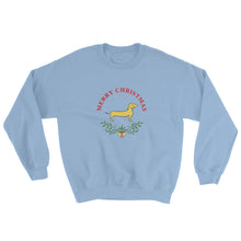 Load image into Gallery viewer, Dachshund Merry Christmas II - Sweatshirt - WeeShopyDog