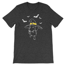Load image into Gallery viewer, Dachshund Halloween Bats - Unisex/Men's T-shirt - WeeShopyDog
