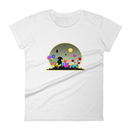Dachshund Blossom - Women's T-shirt - WeeShopyDog
