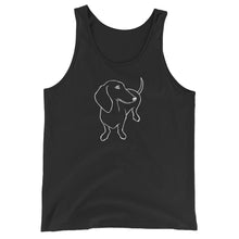 Load image into Gallery viewer, Dachshund Shy - Unisex/Men's Tank Top - WeeShopyDog