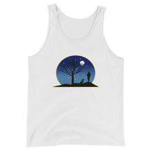Load image into Gallery viewer, Dachshund Moon - Unisex/Men's Tank Top - WeeShopyDog