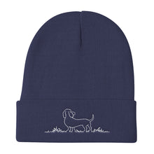Load image into Gallery viewer, Dachshund Grass - Knit Beanie - WeeShopyDog