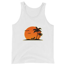 Load image into Gallery viewer, Dachshund Palm Tree - Unisex/Men&#39;s Tank Top - WeeShopyDog
