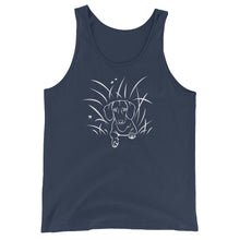 Load image into Gallery viewer, Dachshund Play Grass - Unisex/Men's Tank Top - WeeShopyDog