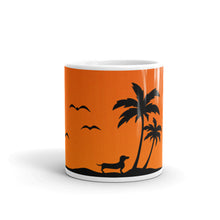 Load image into Gallery viewer, Dachshund Palm Tree - Mug - WeeShopyDog