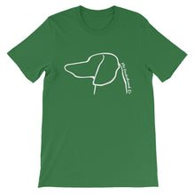 Load image into Gallery viewer, My Dachshund Outline - Unisex/Men's T-shirt - WeeShopyDog