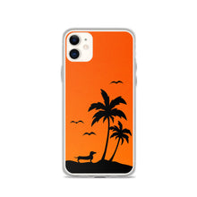 Load image into Gallery viewer, Dachshund Palm Tree - iPhone Case