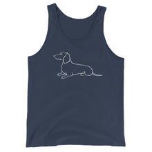 Load image into Gallery viewer, Dachshund Gentle - Unisex/Men's Tank Top - WeeShopyDog