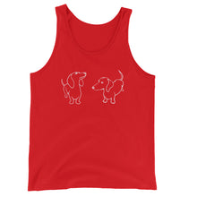 Load image into Gallery viewer, Dachshund Twins - Unisex/Men's Tank Top - WeeShopyDog