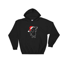 Load image into Gallery viewer, Dachshund Christmas Santa - Hooded Sweatshirt - WeeShopyDog
