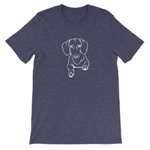 Load image into Gallery viewer, Dachshund Play - Unisex/Men's T-shirt - WeeShopyDog