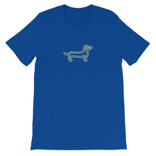 Load image into Gallery viewer, Dachshund Line - Unisex/Men's T-shirt - WeeShopyDog