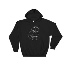 Load image into Gallery viewer, Dachshund Beauty - Hooded Sweatshirt - WeeShopyDog