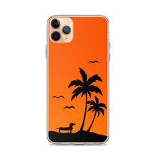 Load image into Gallery viewer, Dachshund Palm Tree - iPhone Case