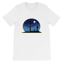 Load image into Gallery viewer, Dachshund Moon - Unisex/Men's T-shirt - WeeShopyDog