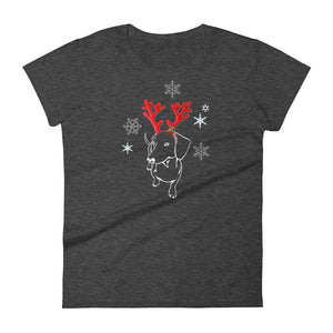 Dachshund Christmas Moose - Women's T-shirt - WeeShopyDog