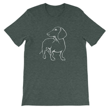 Load image into Gallery viewer, Dachshund Beauty - Unisex/Men's T-shirt - WeeShopyDog