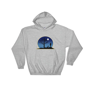 Dachshund Moon - Hooded Sweatshirt - WeeShopyDog