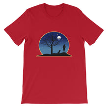 Load image into Gallery viewer, Dachshund Moon - Unisex/Men's T-shirt - WeeShopyDog