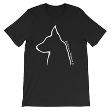 Load image into Gallery viewer, My German Shepherd Outline - Unisex/Men's T-shirt - WeeShopyDog