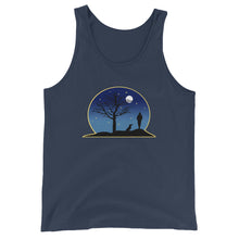 Load image into Gallery viewer, Dachshund Moon - Unisex/Men's Tank Top - WeeShopyDog