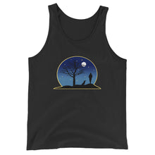 Load image into Gallery viewer, Dachshund Moon - Unisex/Men's Tank Top - WeeShopyDog