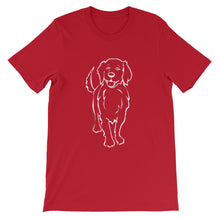 Load image into Gallery viewer, Golden Retriever Smile - Unisex/Men's T-shirt - WeeShopyDog