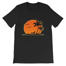 Load image into Gallery viewer, Dachshund Palm Tree - Unisex/Men's T-shirt - WeeShopyDog