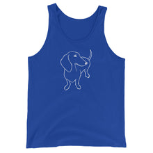 Load image into Gallery viewer, Dachshund Shy - Unisex/Men's Tank Top - WeeShopyDog
