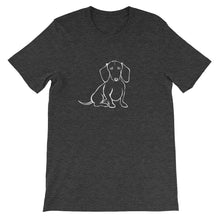 Load image into Gallery viewer, Dachshund Love - Unisex/Men's T-shirt - WeeShopyDog