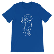Load image into Gallery viewer, Golden Retriever Smile - Unisex/Men's T-shirt - WeeShopyDog
