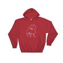 Load image into Gallery viewer, Dachshund Beauty - Hooded Sweatshirt - WeeShopyDog
