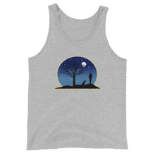 Load image into Gallery viewer, Dachshund Moon - Unisex/Men's Tank Top - WeeShopyDog