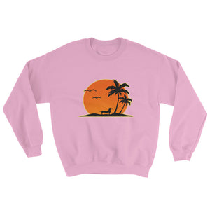 Dachshund Palm Tree - Sweatshirt - WeeShopyDog